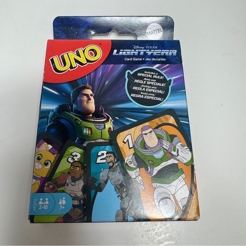 NWT. UNO Disney Pixar Lightyear Card Game.